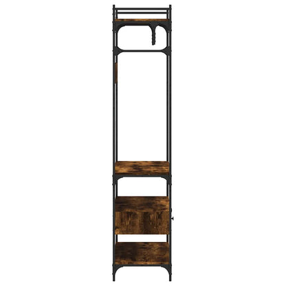 vidaXL Wardrobe with Drawers Smoked Oak 89x39x184.5 cm Engineered Wood 6