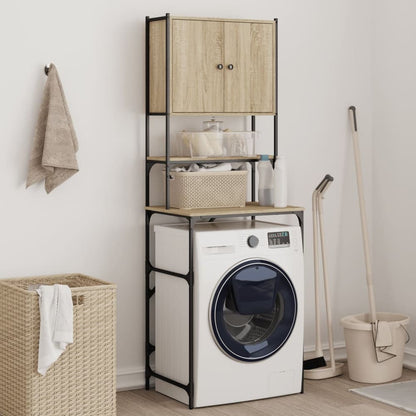 Washing Machine Cabinet 68x48,5x194 cm Sonoma oak