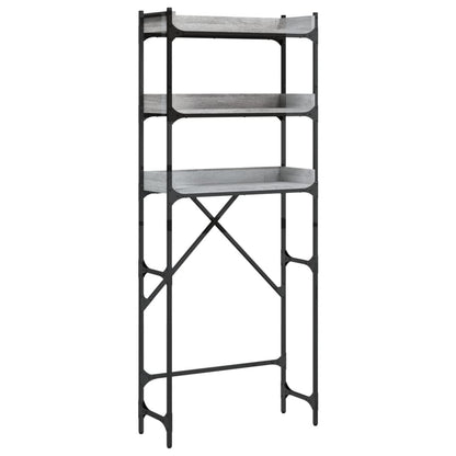 vidaXL Washing Machine Shelf Grey Sonoma 67x25x163 cm Engineered Wood 2