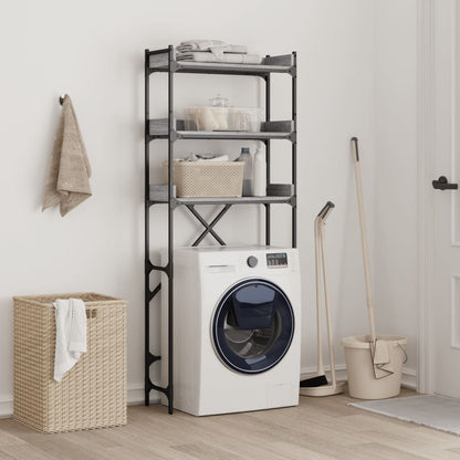 vidaXL Washing Machine Shelf Grey Sonoma 67x25x163 cm Engineered Wood 3