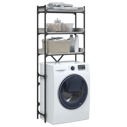 vidaXL Washing Machine Shelf Grey Sonoma 67x25x163 cm Engineered Wood 5