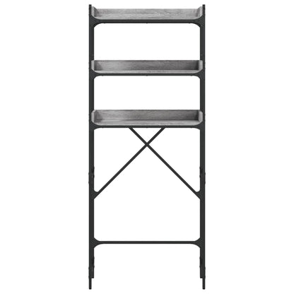 vidaXL Washing Machine Shelf Grey Sonoma 67x25x163 cm Engineered Wood 6