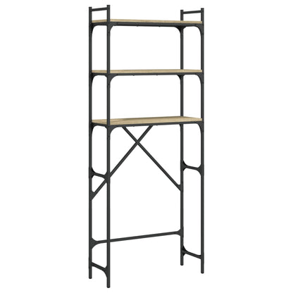 vidaXL Washing Machine Shelf Sonoma Oak 67x25x163 cm Engineered Wood 2