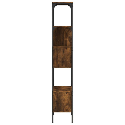 vidaXL Bookcase 5-Tier Smoked Oak 76x33x188.5 cm Engineered Wood 6