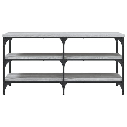 vidaXL Shoe Bench Grey Sonoma 100x38.5x49 cm Engineered Wood 5