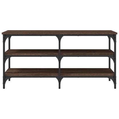 vidaXL Shoe Bench Brown Oak 100x38.5x49 cm Engineered Wood 5