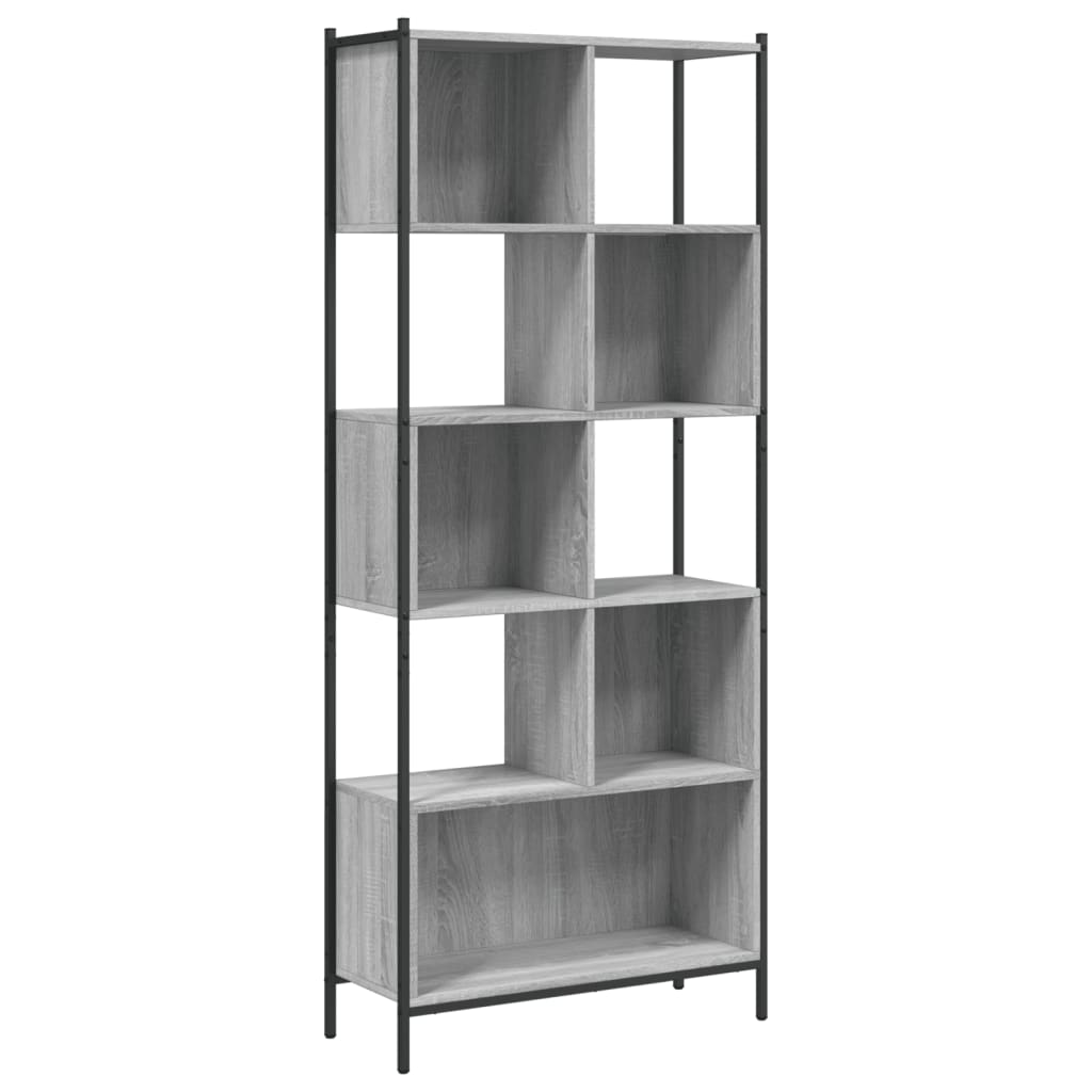 Bookcase 72x28x172 cm Engineered Wood Grey sonoma