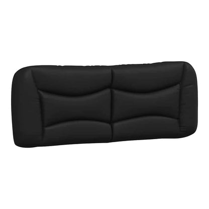 Bed Frame without Mattress "Hvar" 90x190 cm Faux Leather Black 4FT6 Double