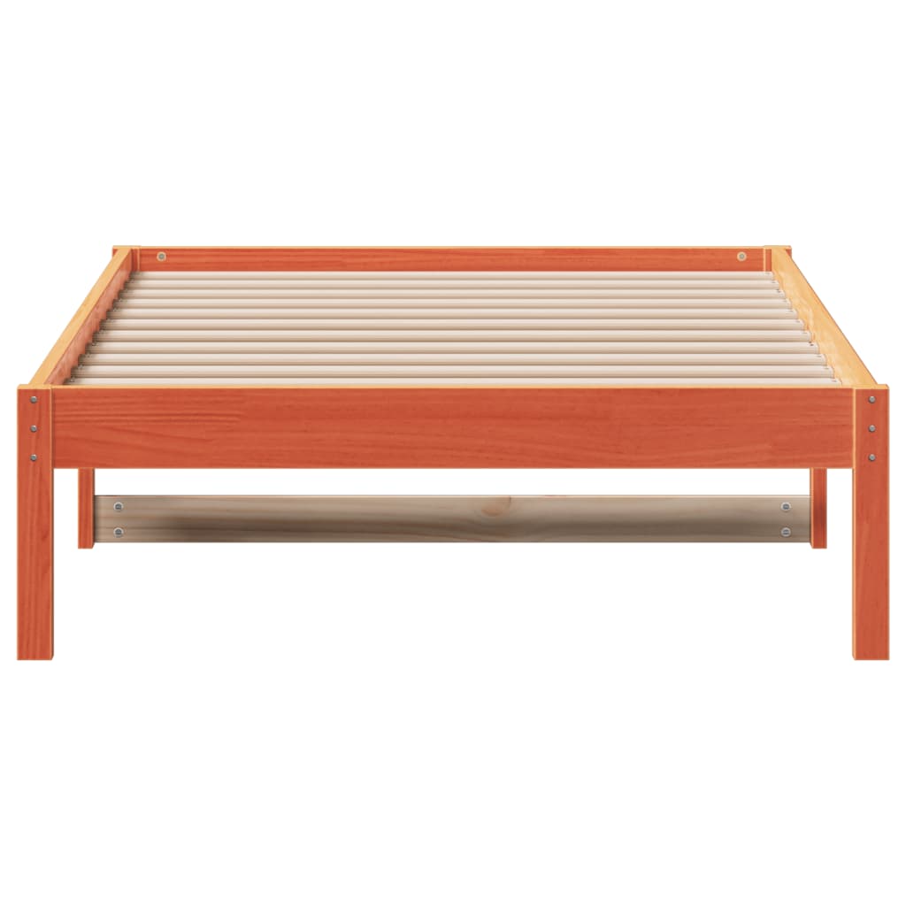 vidaXL Day Bed without Mattress Wax Brown 90x200 cm Solid Wood Pine 4
