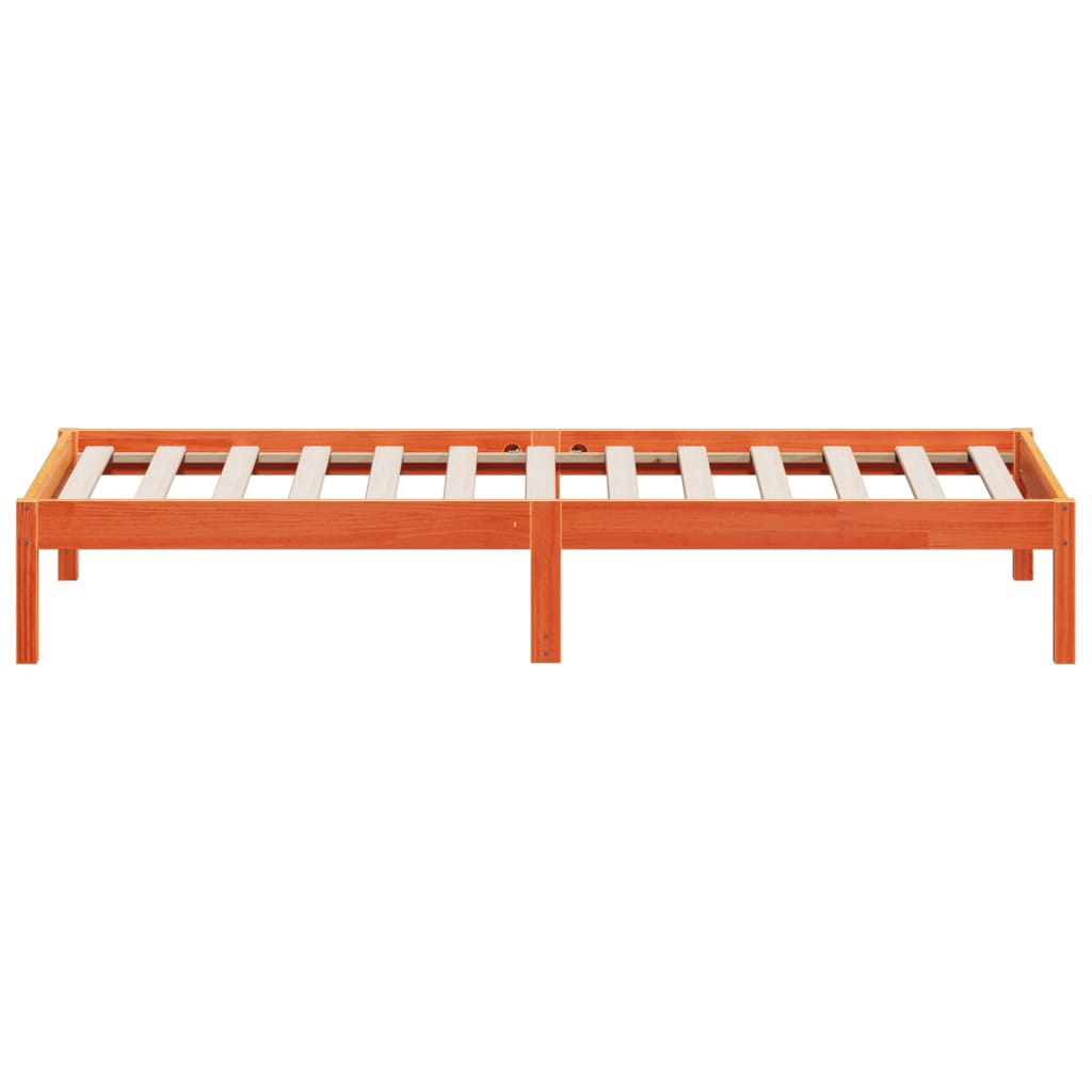 vidaXL Day Bed without Mattress Wax Brown 90x200 cm Solid Wood Pine 5