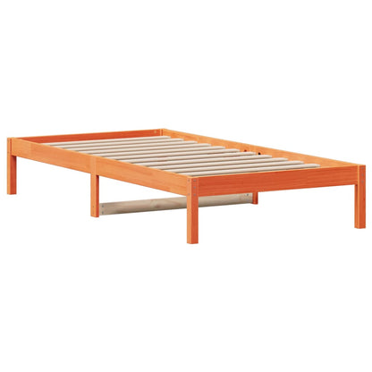 vidaXL Day Bed without Mattress Wax Brown 90x200 cm Solid Wood Pine 6