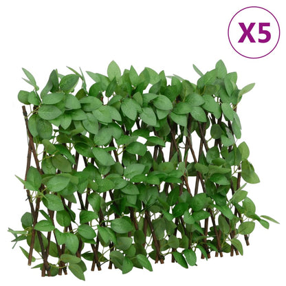 vidaXL Artificial Ivy Trellis Expandable 5 pcs Green 180x30 cm 1