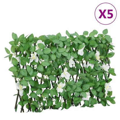 vidaXL Artificial Ivy Trellis Expandable Green 5 pcs 180x30 cm 1