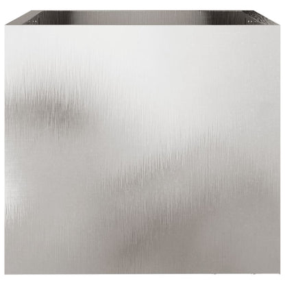 vidaXL Planters 2 pcs Silver 32x30x29 cm Stainless Steel 5