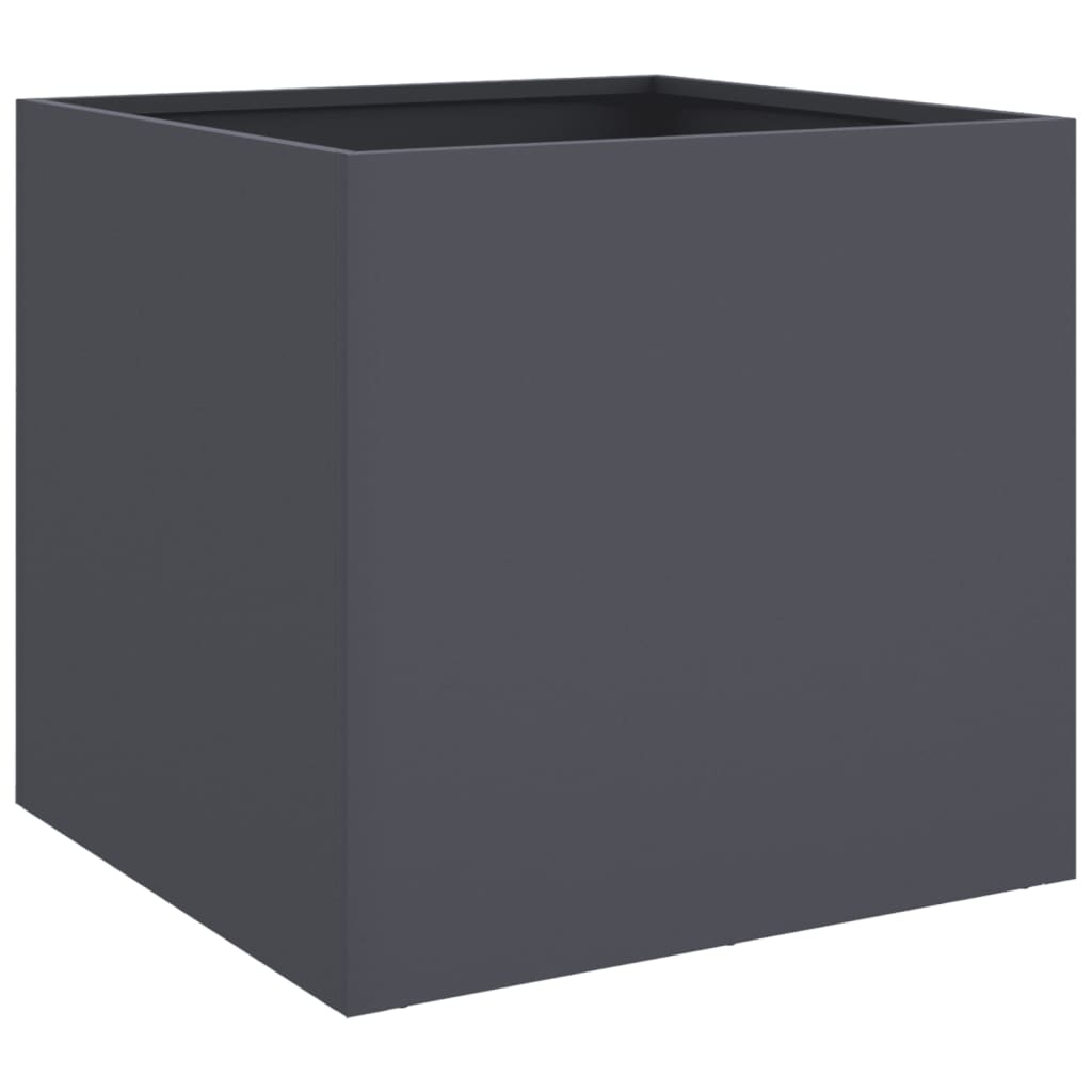 vidaXL Planters 2 pcs Anthracite 42x40x39 cm Steel 4
