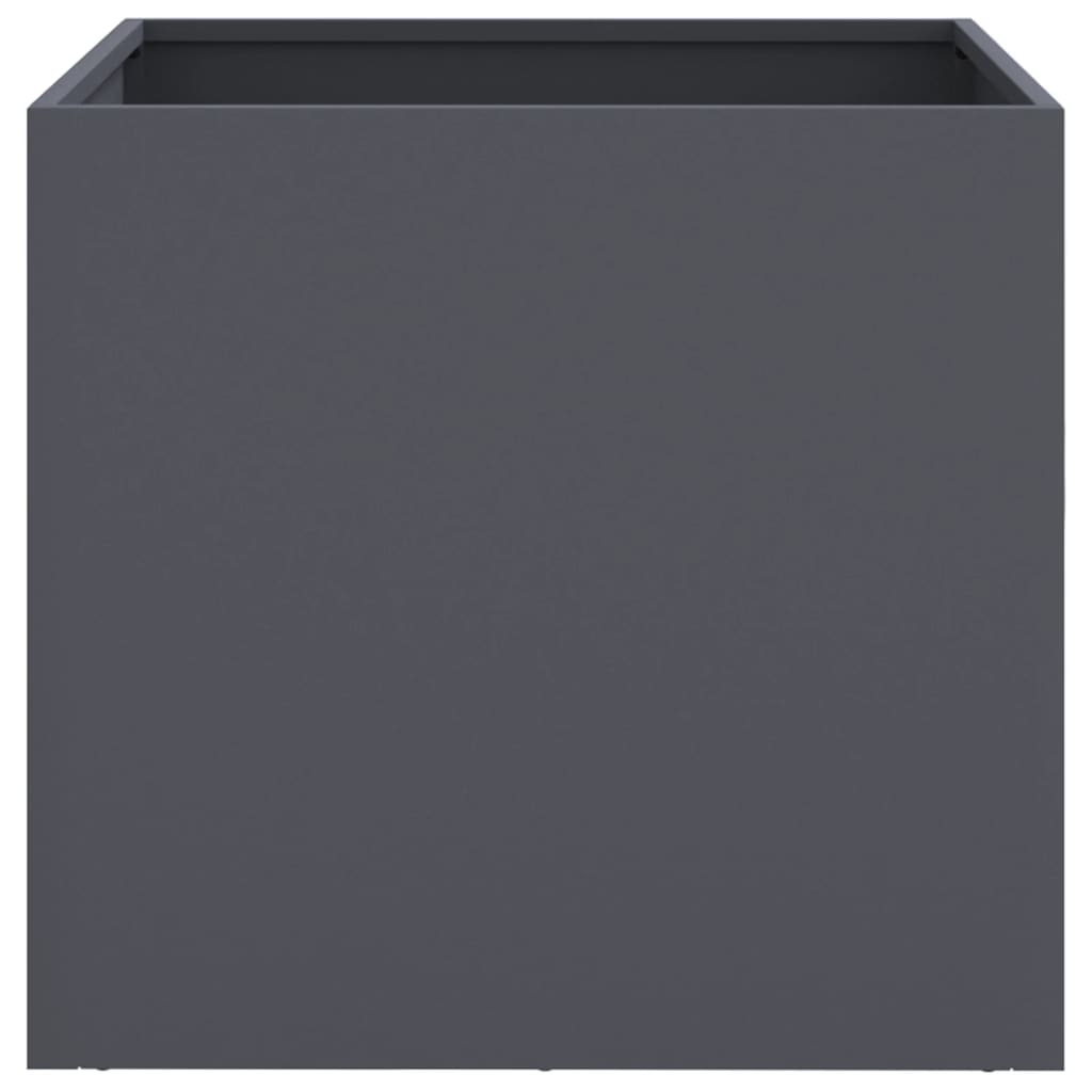 vidaXL Planters 2 pcs Anthracite 49x47x46 cm Steel 5