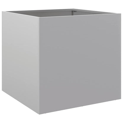 vidaXL Planters 2 pcs Silver 49x47x46 cm Galvanised Steel 4
