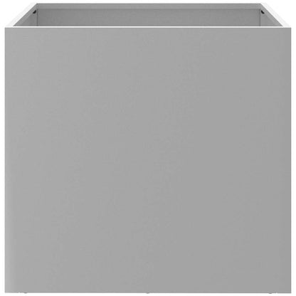 vidaXL Planters 2 pcs Silver 49x47x46 cm Galvanised Steel 5