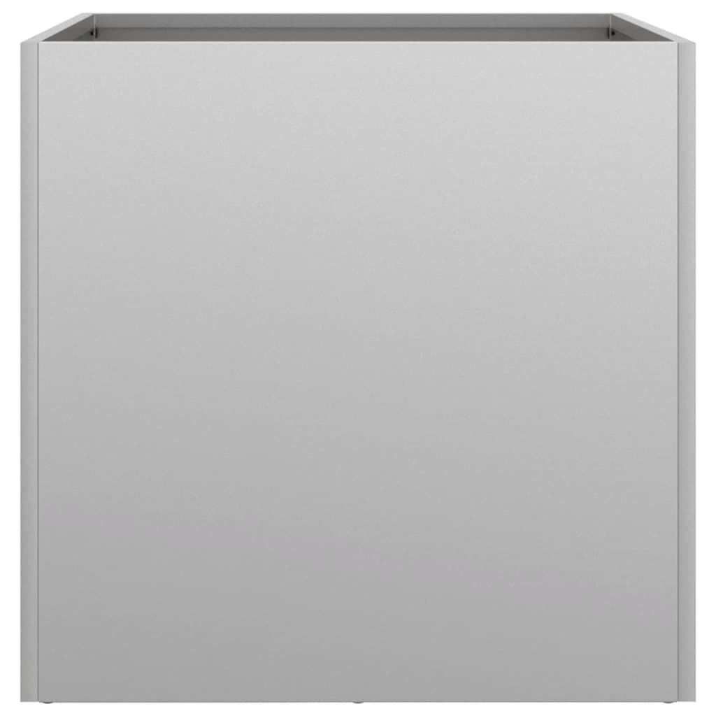 vidaXL Planters 2 pcs Silver 49x47x46 cm Galvanised Steel 6