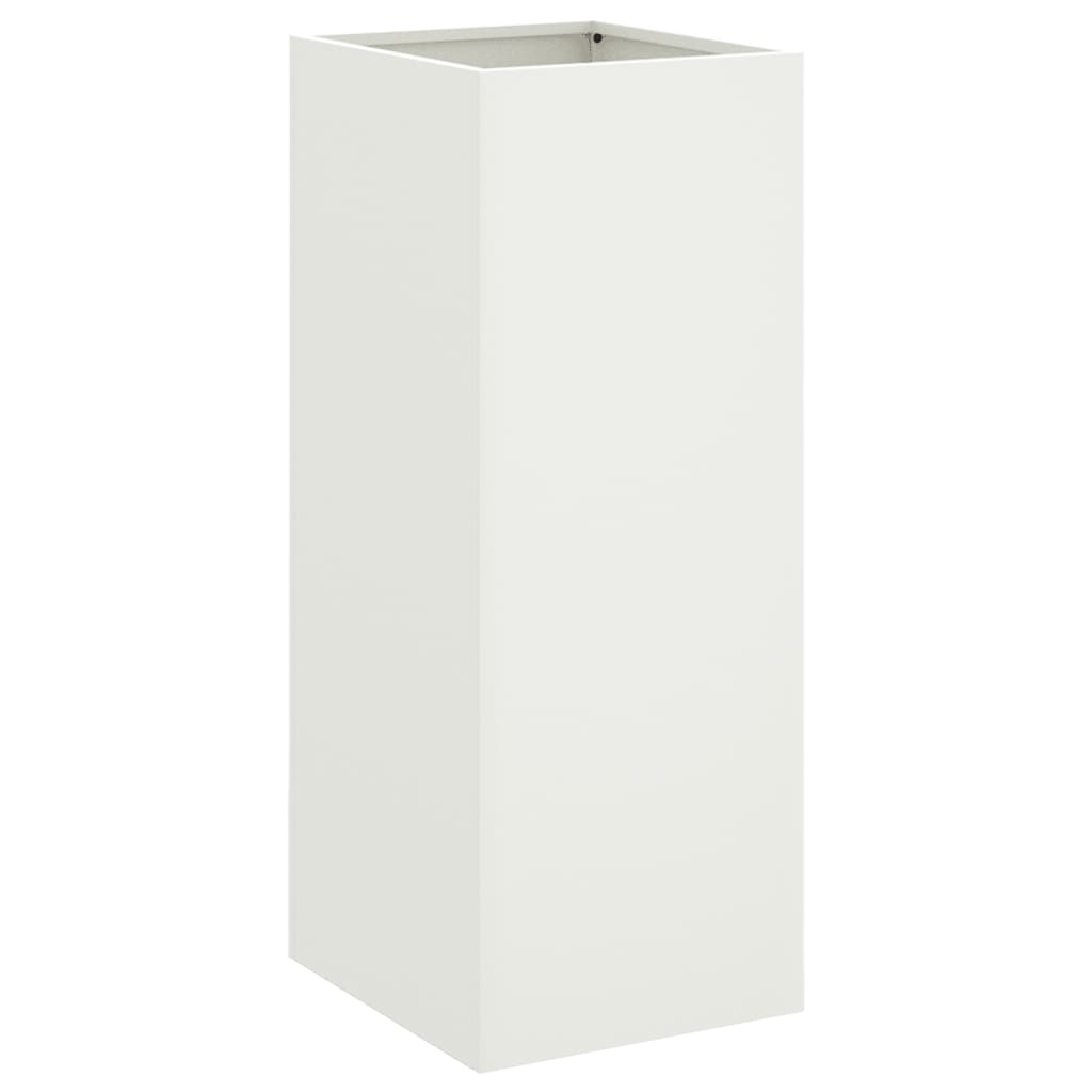vidaXL Planter White 32x29x75 cm Steel 5
