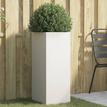 vidaXL Planter White 32x29x75 cm Steel 1