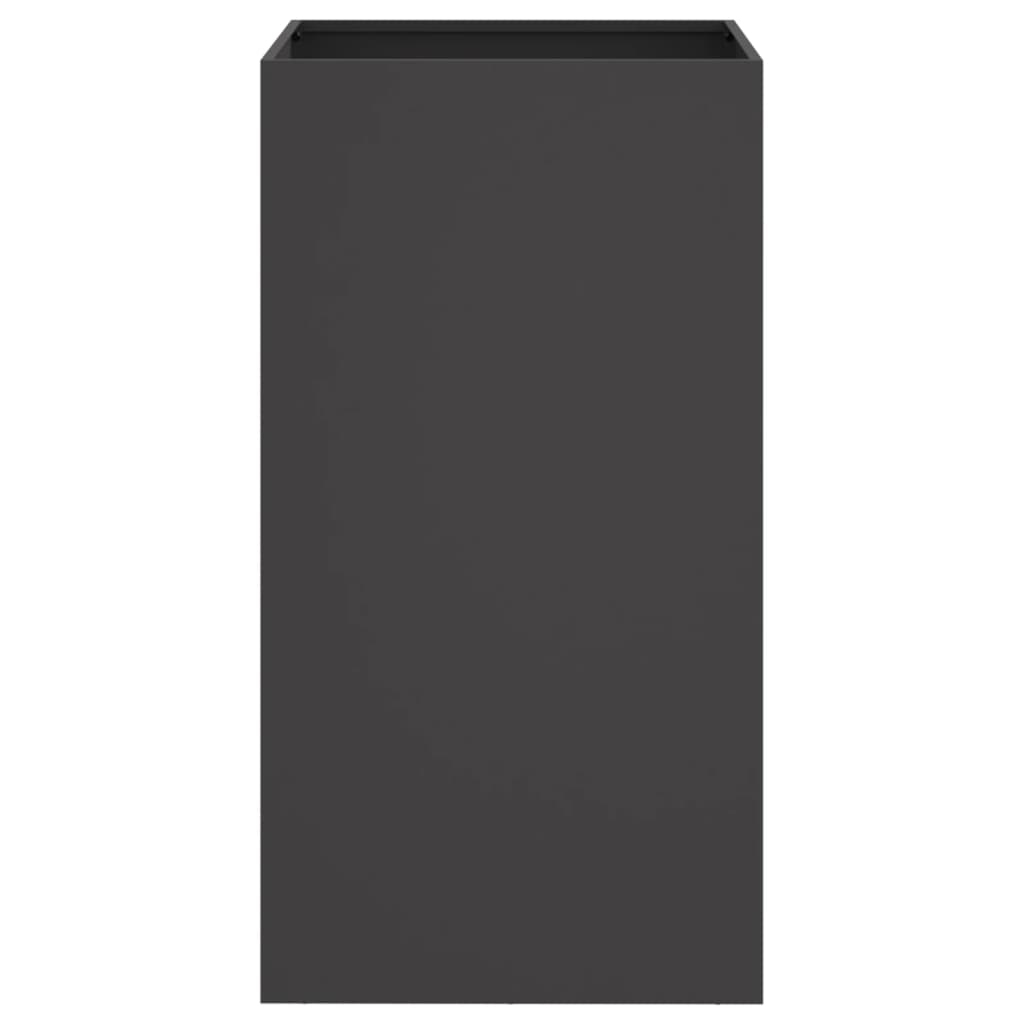 vidaXL Planter Black 42x38x75 cm Steel 4