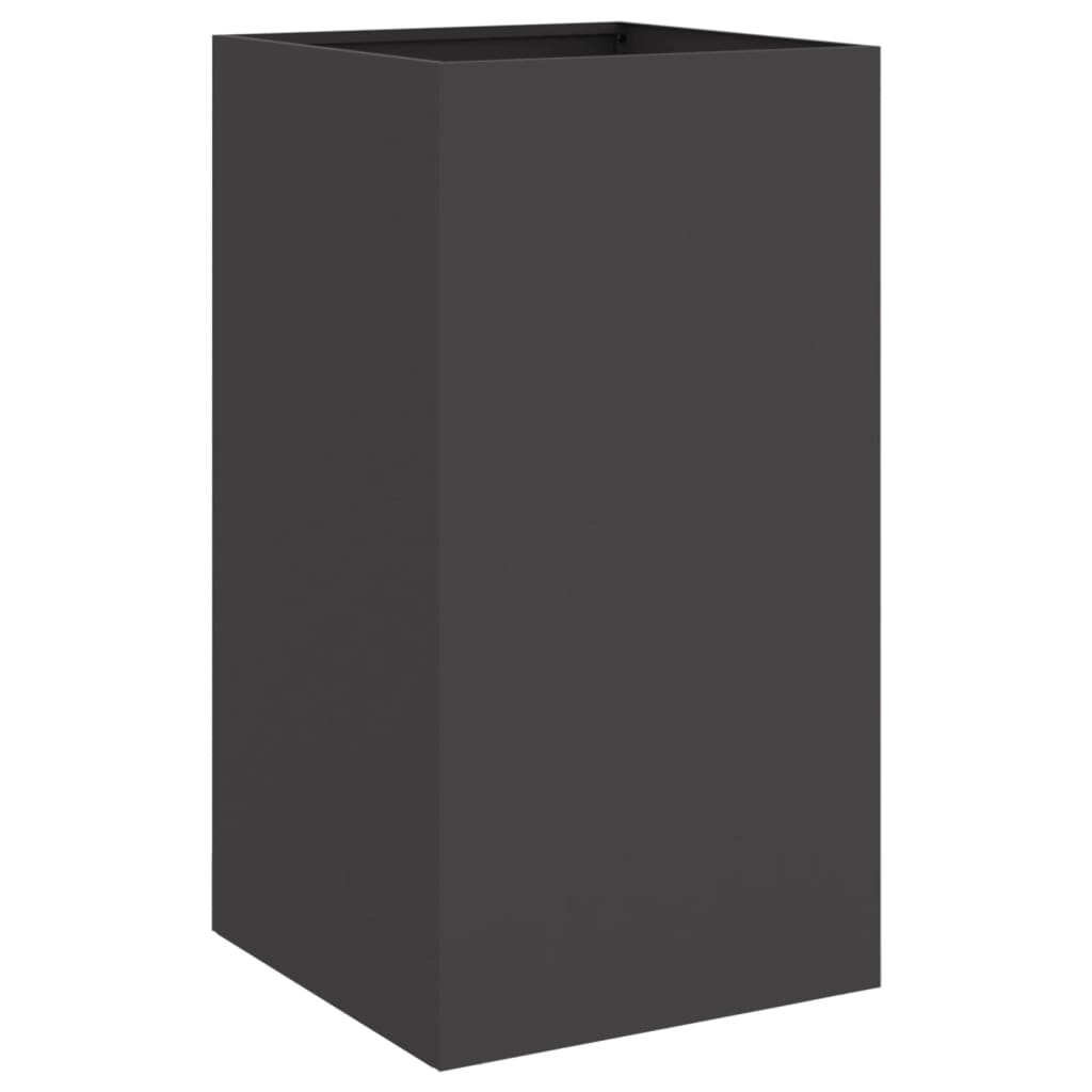vidaXL Planter Black 42x38x75 cm Steel 6