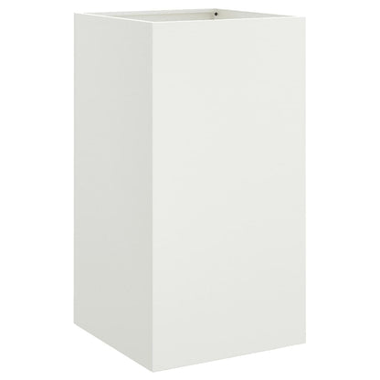 vidaXL Planter White 42x38x75 cm Steel 2