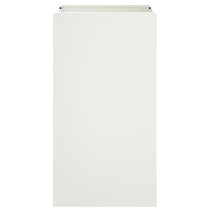 vidaXL Planter White 42x38x75 cm Steel 4