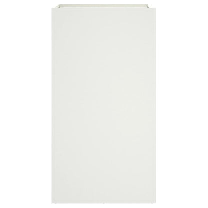 vidaXL Planter White 42x38x75 cm Steel 5