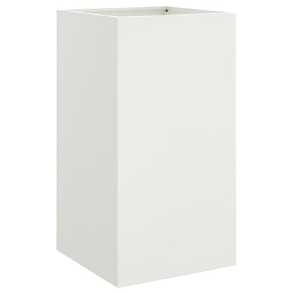 vidaXL Planter White 42x38x75 cm Steel 6