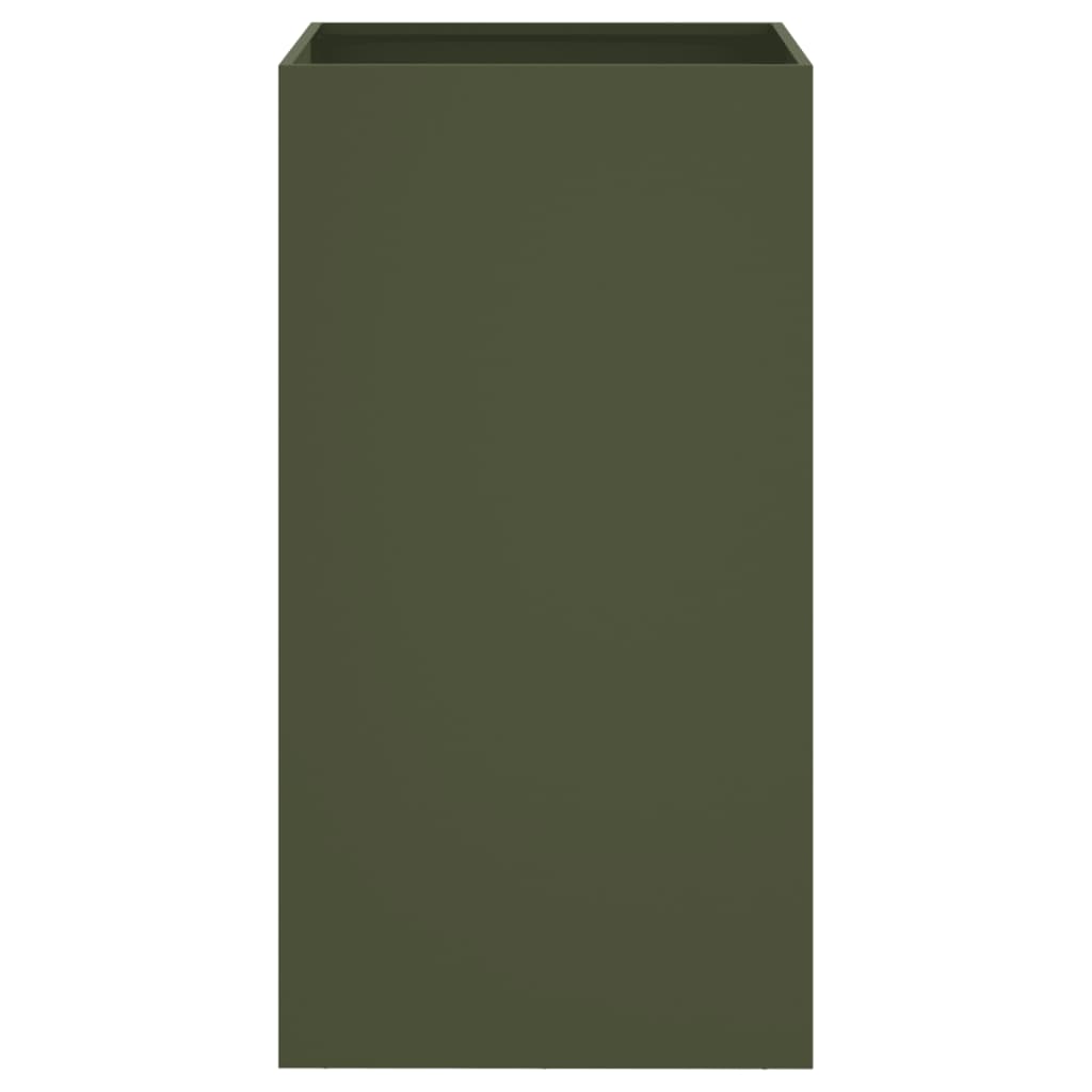 vidaXL Planter Olive Green 42x38x75 cm Steel 4