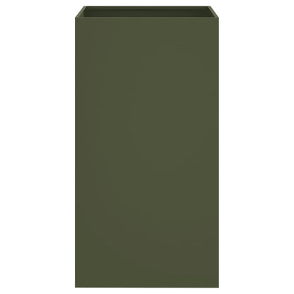 vidaXL Planter Olive Green 42x38x75 cm Steel 4