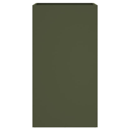 vidaXL Planter Olive Green 42x38x75 cm Steel 5