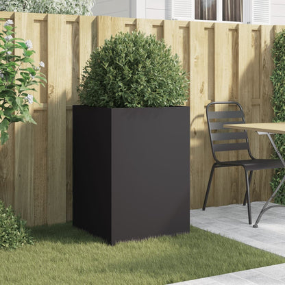 vidaXL Planter Black 52x48x75 cm Steel 3