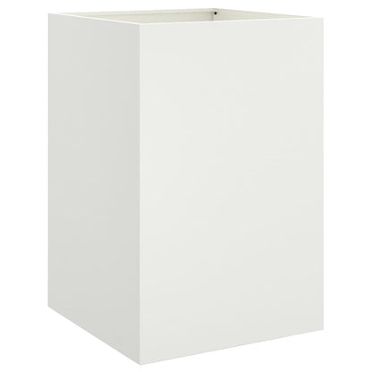 vidaXL Planter White 52x48x75 cm Steel 2