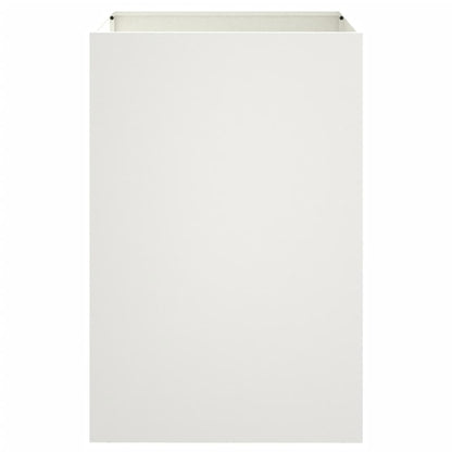 vidaXL Planter White 52x48x75 cm Steel 4