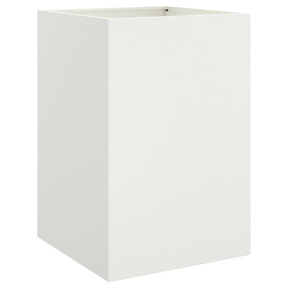 vidaXL Planter White 52x48x75 cm Steel 6