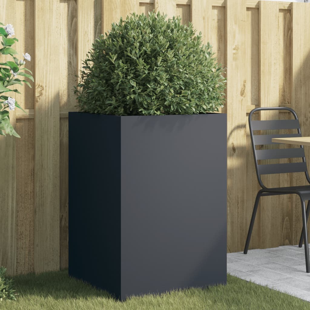 vidaXL Planter Anthracite 52x48x75 cm Steel 1
