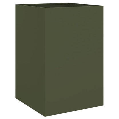 vidaXL Planter Olive Green 52x48x75 cm Steel 2