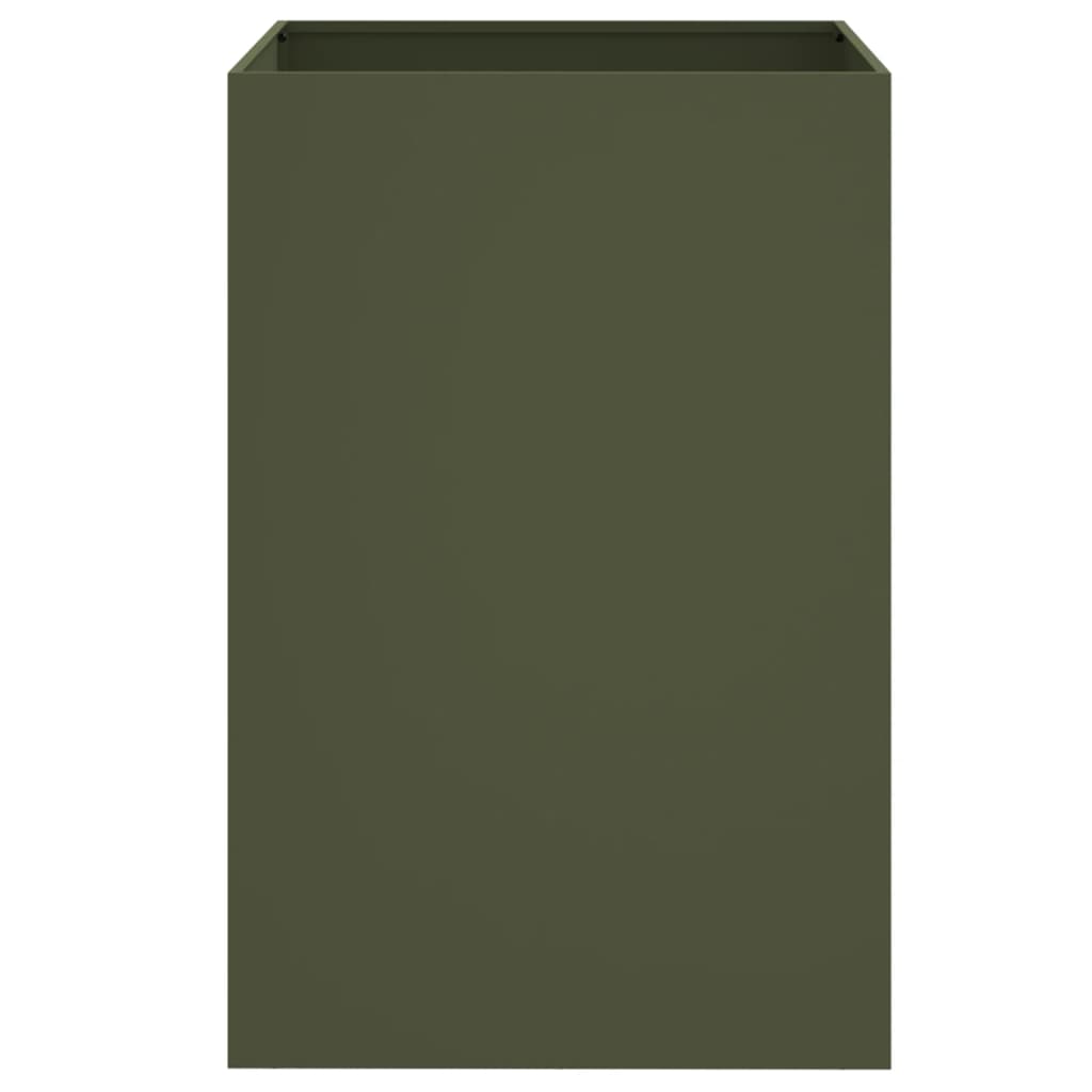 vidaXL Planter Olive Green 52x48x75 cm Steel 5