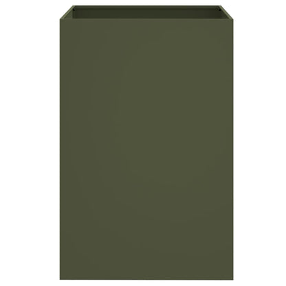 vidaXL Planter Olive Green 52x48x75 cm Steel 5