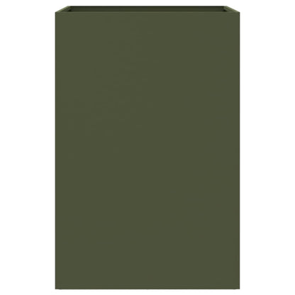 vidaXL Planter Olive Green 52x48x75 cm Steel 6