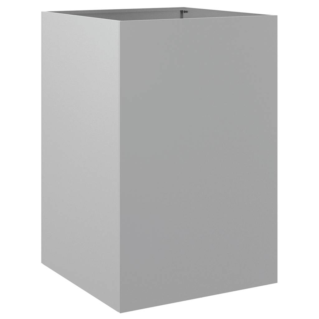 vidaXL Planter Silver 52x48x75 cm Galvanised Steel 5