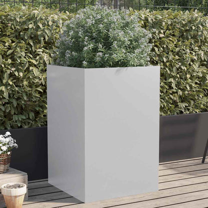 vidaXL Planter Silver 52x48x75 cm Galvanised Steel 1