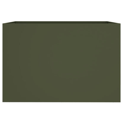 vidaXL Planter Olive Green 62x47x46 cm Steel 5