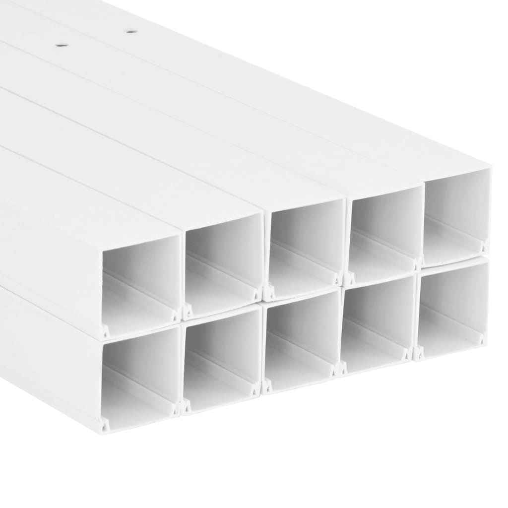 vidaXL Cable Trunking 100x40 mm 10 m PVC 5