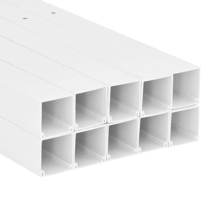 vidaXL Cable Trunking 100x40 mm 10 m PVC 5