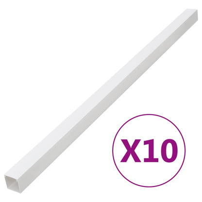 vidaXL Cable Trunking 60x60 mm 10 m PVC 1