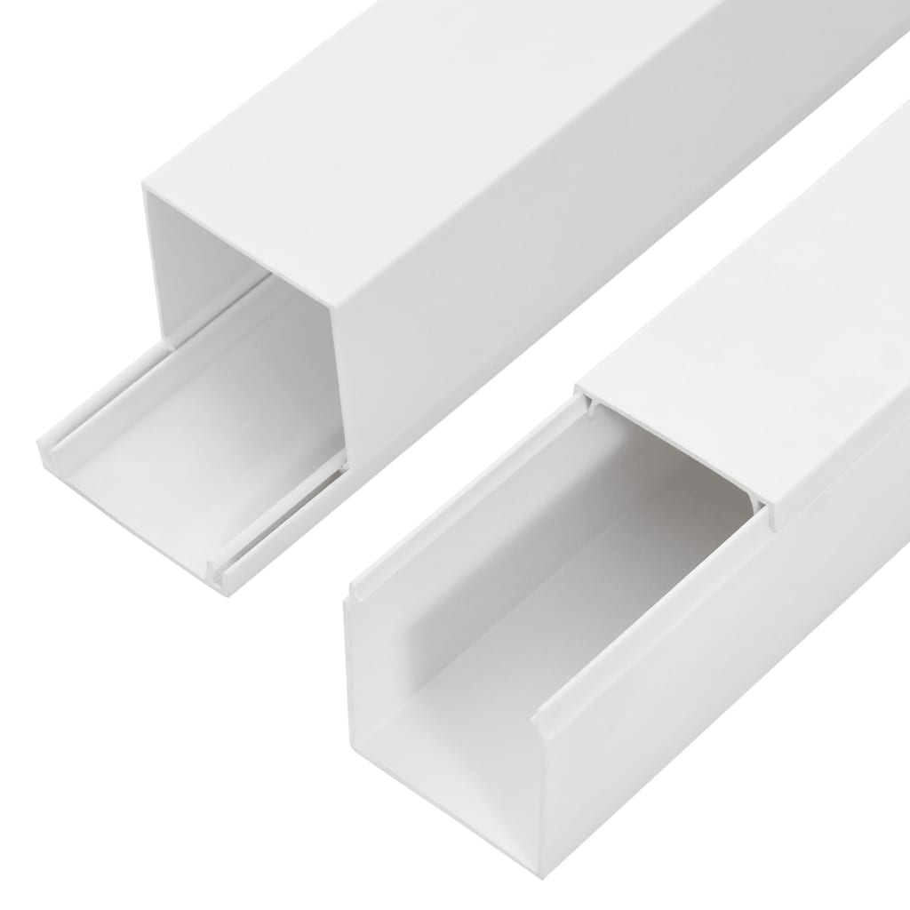 vidaXL Cable Trunking 60x60 mm 10 m PVC 6